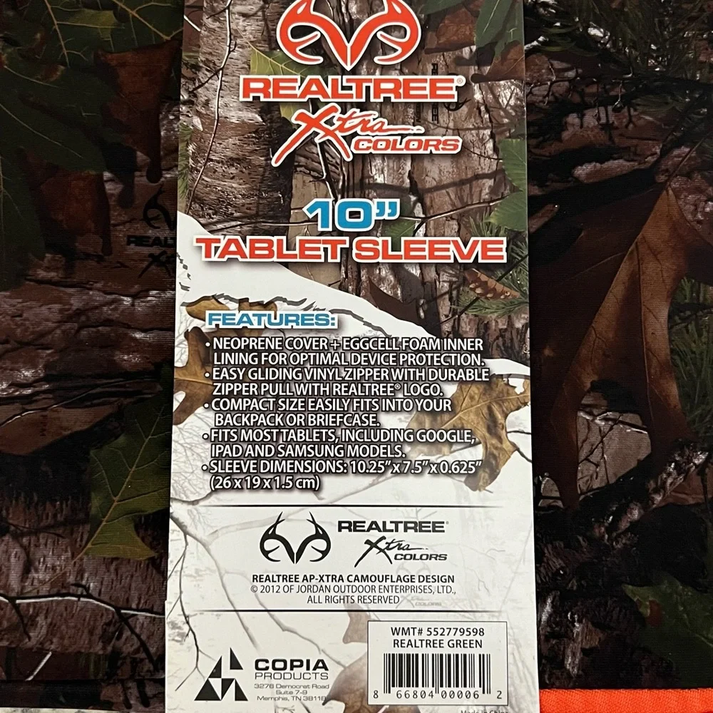 Realtree tablet sleeve nwt